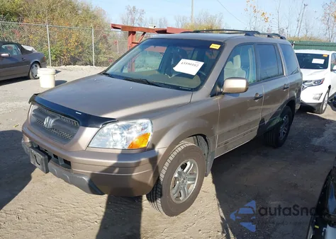 2004 Honda Pilot Ex из США, поврежденный, VIN 2HKYF18494H597544